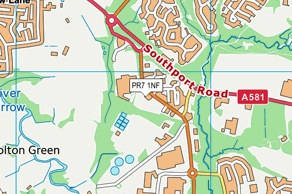 PR7 1NF map - OS VectorMap District (Ordnance Survey) PR7 1NF map - OS VectorMap District (Ordnance Survey)