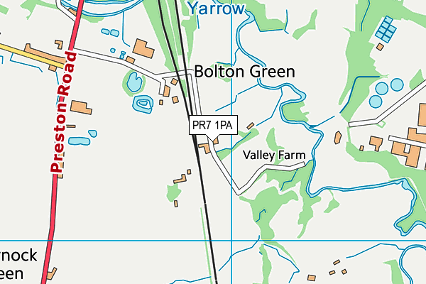 PR7 1PA map - OS VectorMap District (Ordnance Survey) PR7 1PA map - OS VectorMap District (Ordnance Survey)