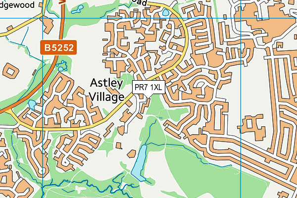PR7 1XL map - OS VectorMap District (Ordnance Survey) PR7 1XL map - OS VectorMap District (Ordnance Survey)