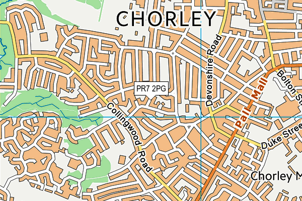 PR7 2PG map - OS VectorMap District (Ordnance Survey) PR7 2PG map - OS VectorMap District (Ordnance Survey)