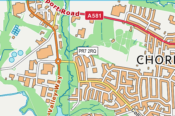 PR7 2RQ map - OS VectorMap District (Ordnance Survey) PR7 2RQ map - OS VectorMap District (Ordnance Survey)