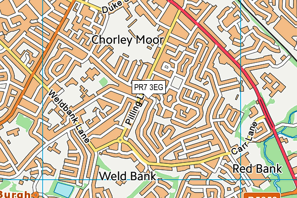 PR7 3EG map - OS VectorMap District (Ordnance Survey) PR7 3EG map - OS VectorMap District (Ordnance Survey)