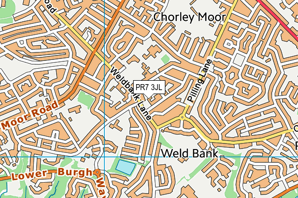 PR7 3JL map - OS VectorMap District (Ordnance Survey) PR7 3JL map - OS VectorMap District (Ordnance Survey)
