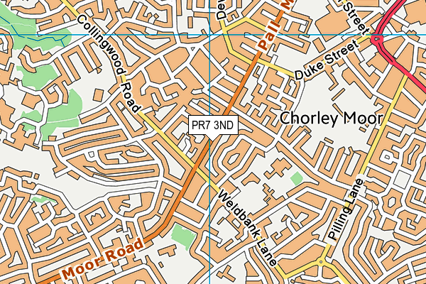 PR7 3ND map - OS VectorMap District (Ordnance Survey) PR7 3ND map - OS VectorMap District (Ordnance Survey)