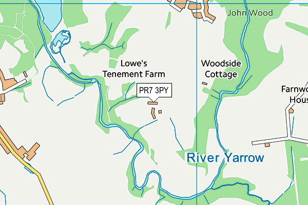 PR7 3PY map - OS VectorMap District (Ordnance Survey) PR7 3PY map - OS VectorMap District (Ordnance Survey)