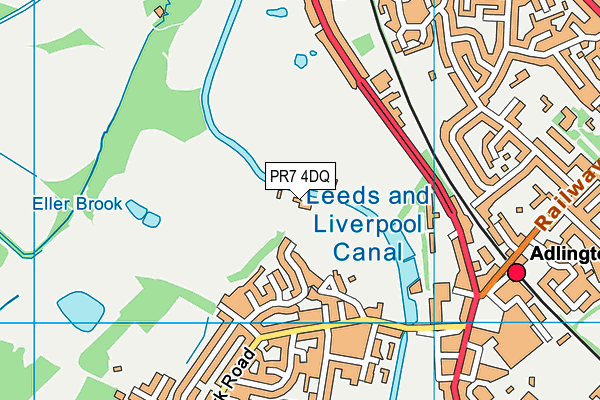 PR7 4DQ map - OS VectorMap District (Ordnance Survey) PR7 4DQ map - OS VectorMap District (Ordnance Survey)