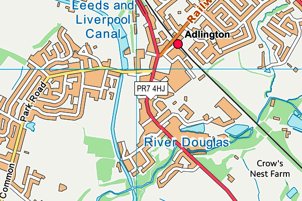 PR7 4HJ map - OS VectorMap District (Ordnance Survey) PR7 4HJ map - OS VectorMap District (Ordnance Survey)