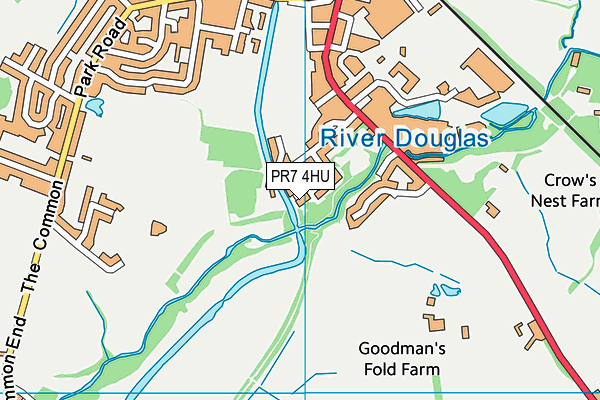 PR7 4HU map - OS VectorMap District (Ordnance Survey) PR7 4HU map - OS VectorMap District (Ordnance Survey)