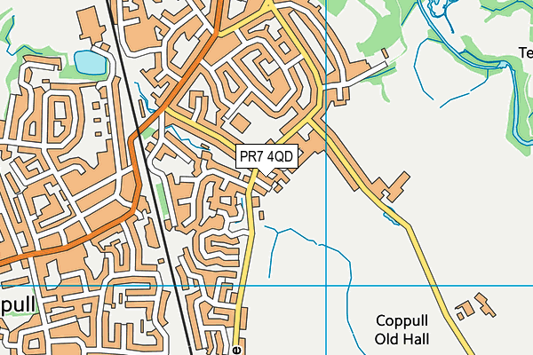 PR7 4QD map - OS VectorMap District (Ordnance Survey) PR7 4QD map - OS VectorMap District (Ordnance Survey)
