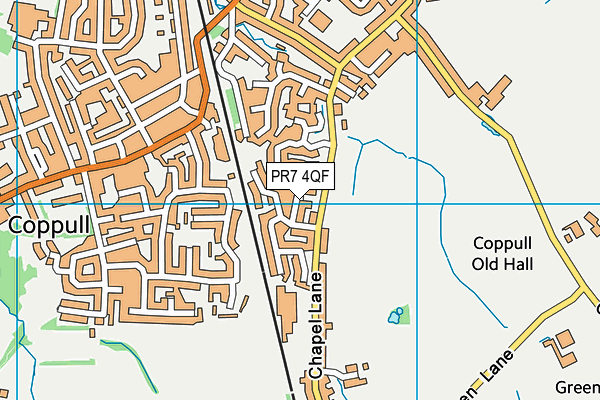 PR7 4QF map - OS VectorMap District (Ordnance Survey) PR7 4QF map - OS VectorMap District (Ordnance Survey)