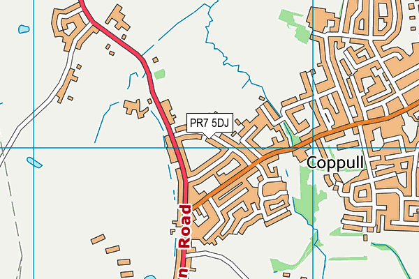 PR7 5DJ map - OS VectorMap District (Ordnance Survey) PR7 5DJ map - OS VectorMap District (Ordnance Survey)