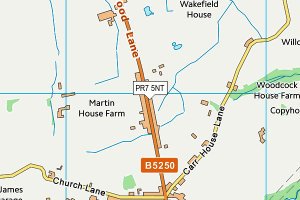 PR7 5NT map - OS VectorMap District (Ordnance Survey) PR7 5NT map - OS VectorMap District (Ordnance Survey)