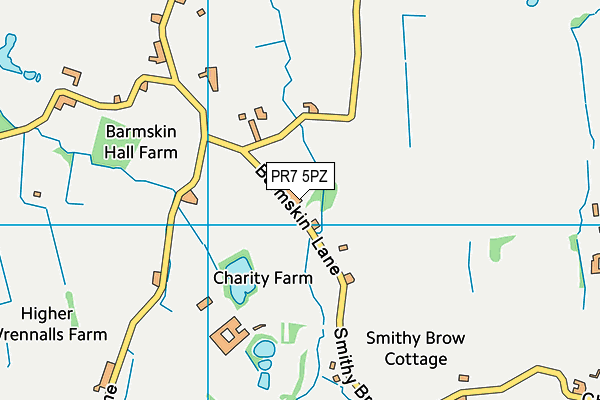 PR7 5PZ map - OS VectorMap District (Ordnance Survey) PR7 5PZ map - OS VectorMap District (Ordnance Survey)