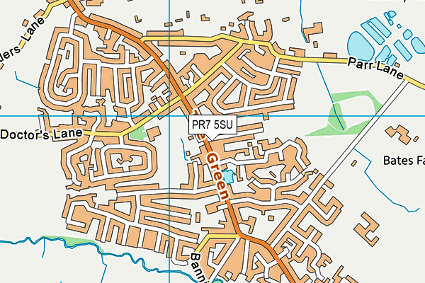 PR7 5SU map - OS VectorMap District (Ordnance Survey) PR7 5SU map - OS VectorMap District (Ordnance Survey)