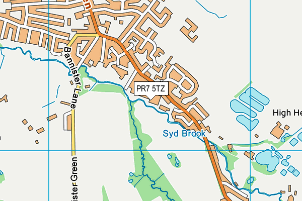 PR7 5TZ map - OS VectorMap District (Ordnance Survey) PR7 5TZ map - OS VectorMap District (Ordnance Survey)