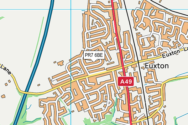 PR7 6BE map - OS VectorMap District (Ordnance Survey) PR7 6BE map - OS VectorMap District (Ordnance Survey)