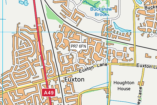 PR7 6FN map - OS VectorMap District (Ordnance Survey) PR7 6FN map - OS VectorMap District (Ordnance Survey)