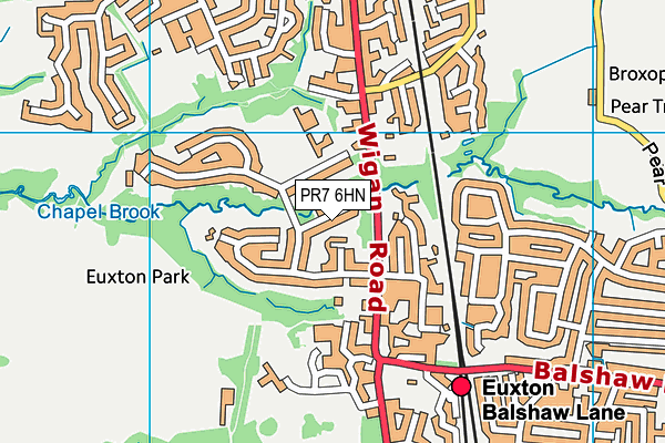 PR7 6HN map - OS VectorMap District (Ordnance Survey) PR7 6HN map - OS VectorMap District (Ordnance Survey)