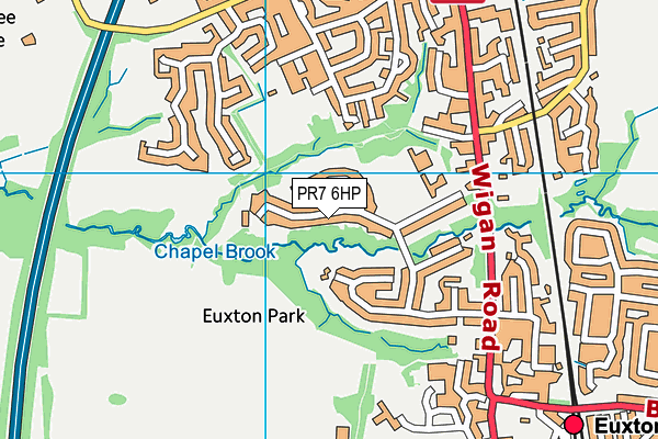 PR7 6HP map - OS VectorMap District (Ordnance Survey) PR7 6HP map - OS VectorMap District (Ordnance Survey)