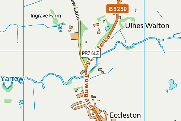 PR7 6LZ map - OS VectorMap District (Ordnance Survey) PR7 6LZ map - OS VectorMap District (Ordnance Survey)