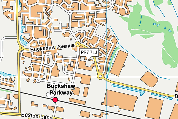 PR7 7LJ map - OS VectorMap District (Ordnance Survey) PR7 7LJ map - OS VectorMap District (Ordnance Survey)