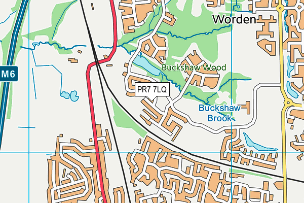 PR7 7LQ map - OS VectorMap District (Ordnance Survey) PR7 7LQ map - OS VectorMap District (Ordnance Survey)