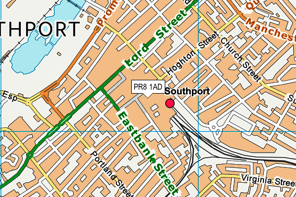 PR8 1AD map - OS VectorMap District (Ordnance Survey) PR8 1AD map - OS VectorMap District (Ordnance Survey)