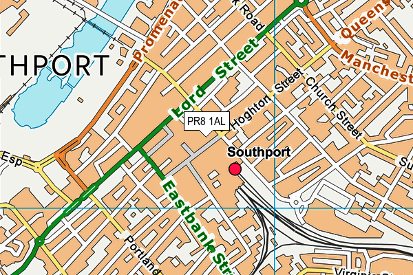 PR8 1AL map - OS VectorMap District (Ordnance Survey) PR8 1AL map - OS VectorMap District (Ordnance Survey)