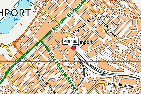 PR8 1BE map - OS VectorMap District (Ordnance Survey) PR8 1BE map - OS VectorMap District (Ordnance Survey)
