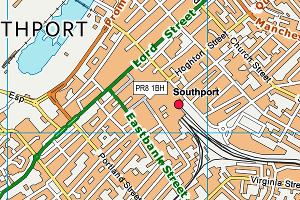 PR8 1BH map - OS VectorMap District (Ordnance Survey) PR8 1BH map - OS VectorMap District (Ordnance Survey)
