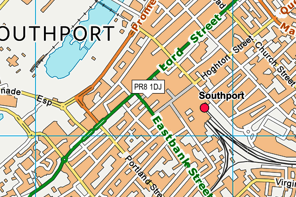 PR8 1DJ map - OS VectorMap District (Ordnance Survey) PR8 1DJ map - OS VectorMap District (Ordnance Survey)