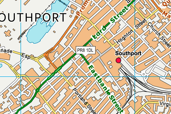 PR8 1DL map - OS VectorMap District (Ordnance Survey) PR8 1DL map - OS VectorMap District (Ordnance Survey)
