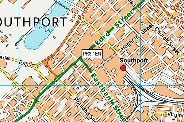 PR8 1EN map - OS VectorMap District (Ordnance Survey) PR8 1EN map - OS VectorMap District (Ordnance Survey)