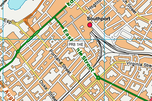 PR8 1HE map - OS VectorMap District (Ordnance Survey) PR8 1HE map - OS VectorMap District (Ordnance Survey)