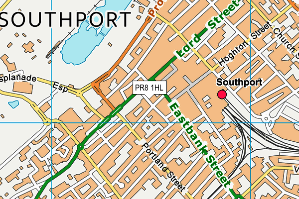 PR8 1HL map - OS VectorMap District (Ordnance Survey) PR8 1HL map - OS VectorMap District (Ordnance Survey)