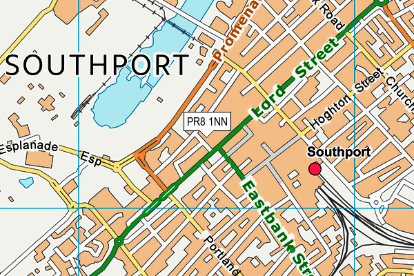 PR8 1NN map - OS VectorMap District (Ordnance Survey) PR8 1NN map - OS VectorMap District (Ordnance Survey)