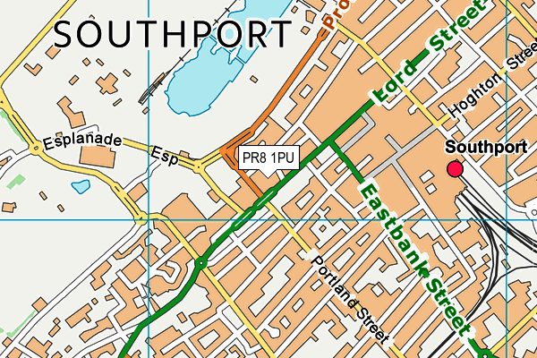 PR8 1PU map - OS VectorMap District (Ordnance Survey) PR8 1PU map - OS VectorMap District (Ordnance Survey)