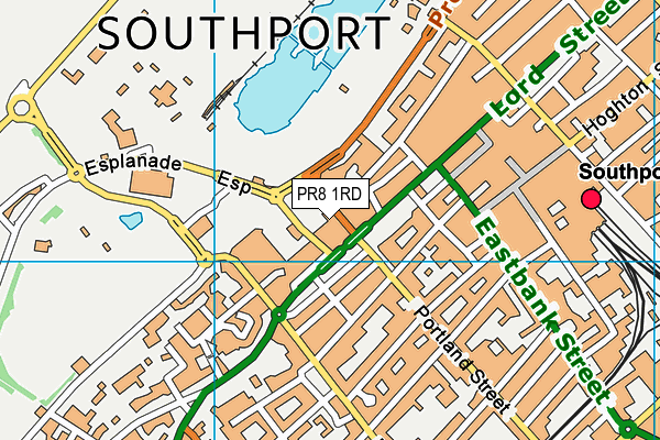 PR8 1RD map - OS VectorMap District (Ordnance Survey) PR8 1RD map - OS VectorMap District (Ordnance Survey)