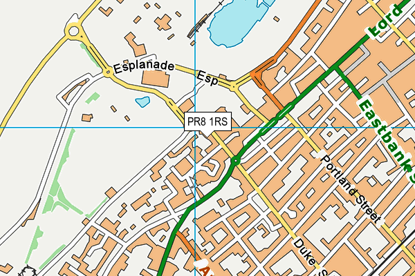 PR8 1RS map - OS VectorMap District (Ordnance Survey) PR8 1RS map - OS VectorMap District (Ordnance Survey)