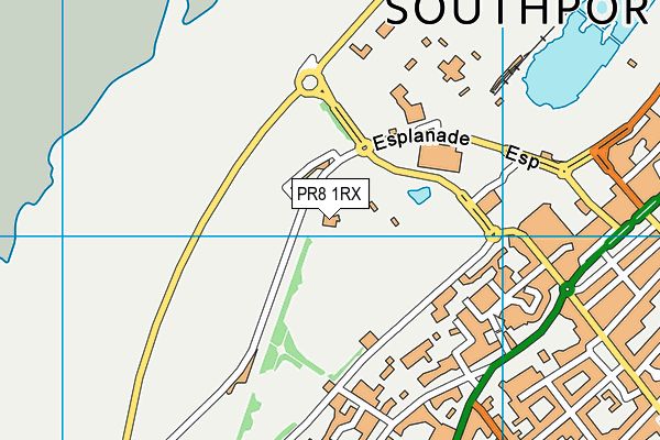 PR8 1RX map - OS VectorMap District (Ordnance Survey) PR8 1RX map - OS VectorMap District (Ordnance Survey)