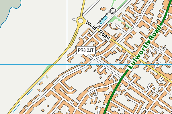 PR8 2JT map - OS VectorMap District (Ordnance Survey) PR8 2JT map - OS VectorMap District (Ordnance Survey)
