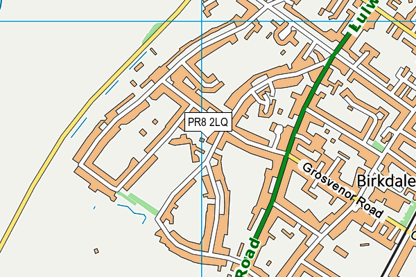 PR8 2LQ map - OS VectorMap District (Ordnance Survey) PR8 2LQ map - OS VectorMap District (Ordnance Survey)