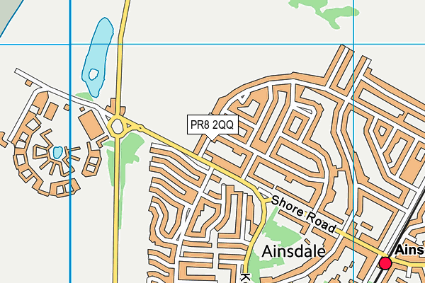 PR8 2QQ map - OS VectorMap District (Ordnance Survey) PR8 2QQ map - OS VectorMap District (Ordnance Survey)