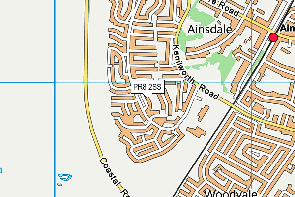 PR8 2SS map - OS VectorMap District (Ordnance Survey) PR8 2SS map - OS VectorMap District (Ordnance Survey)