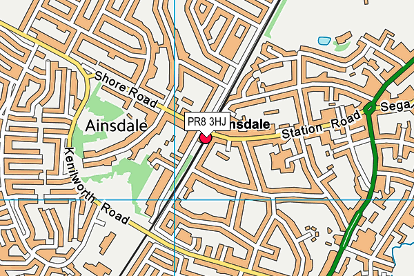 PR8 3HJ map - OS VectorMap District (Ordnance Survey) PR8 3HJ map - OS VectorMap District (Ordnance Survey)