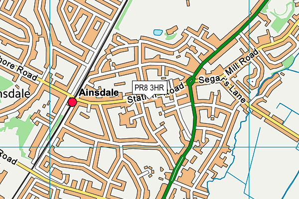 PR8 3HR map - OS VectorMap District (Ordnance Survey) PR8 3HR map - OS VectorMap District (Ordnance Survey)