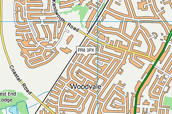 PR8 3PX map - OS VectorMap District (Ordnance Survey) PR8 3PX map - OS VectorMap District (Ordnance Survey)