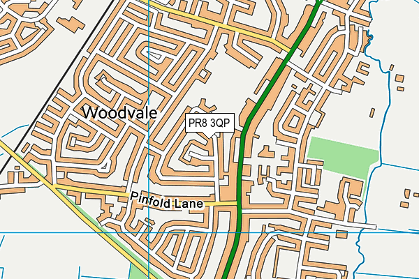 PR8 3QP map - OS VectorMap District (Ordnance Survey) PR8 3QP map - OS VectorMap District (Ordnance Survey)