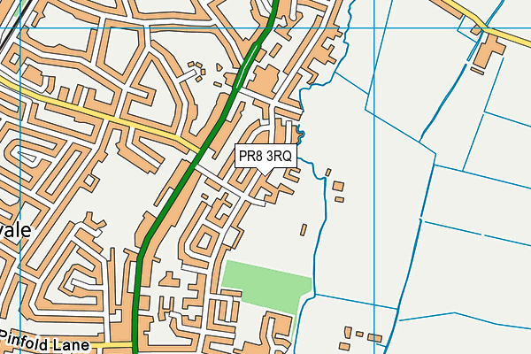 PR8 3RQ map - OS VectorMap District (Ordnance Survey) PR8 3RQ map - OS VectorMap District (Ordnance Survey)