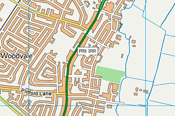 PR8 3RR map - OS VectorMap District (Ordnance Survey) PR8 3RR map - OS VectorMap District (Ordnance Survey)